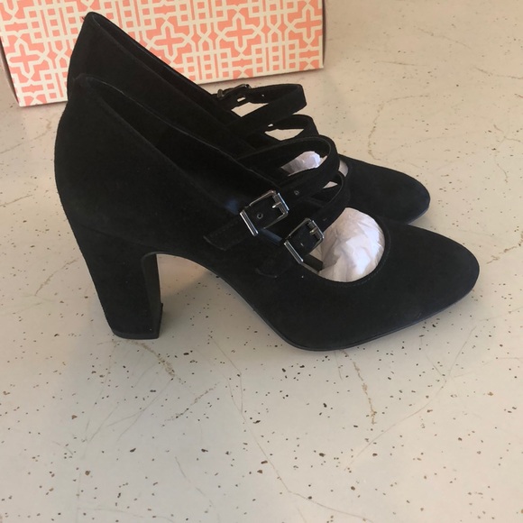 7.5 GIANNI BINI BLACK HEELS - Picture 2 of 5